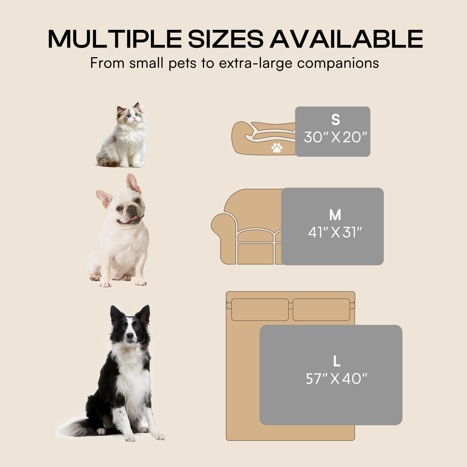 Luciphia premium blanket lying flat emphasizes size options and coverage