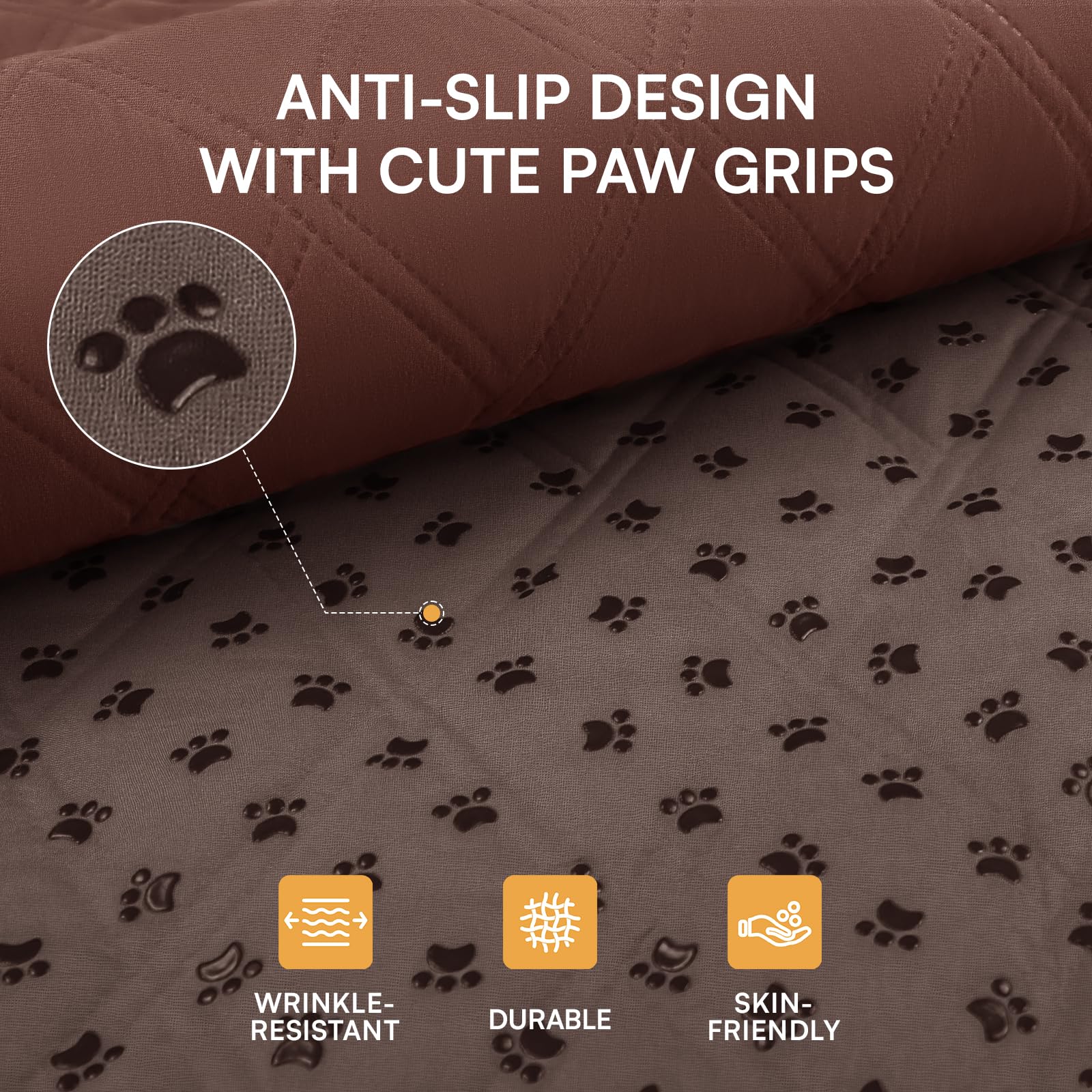 Luciphia scratch-resistant microfiber blanket stands up to claws and daily wear