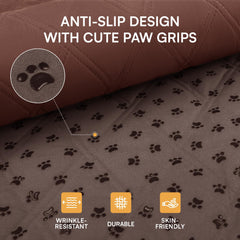 Luciphia scratch-resistant microfiber blanket stands up to claws and daily wear