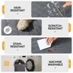 Luciphia silicone paw-print backing shows anti-slip feature