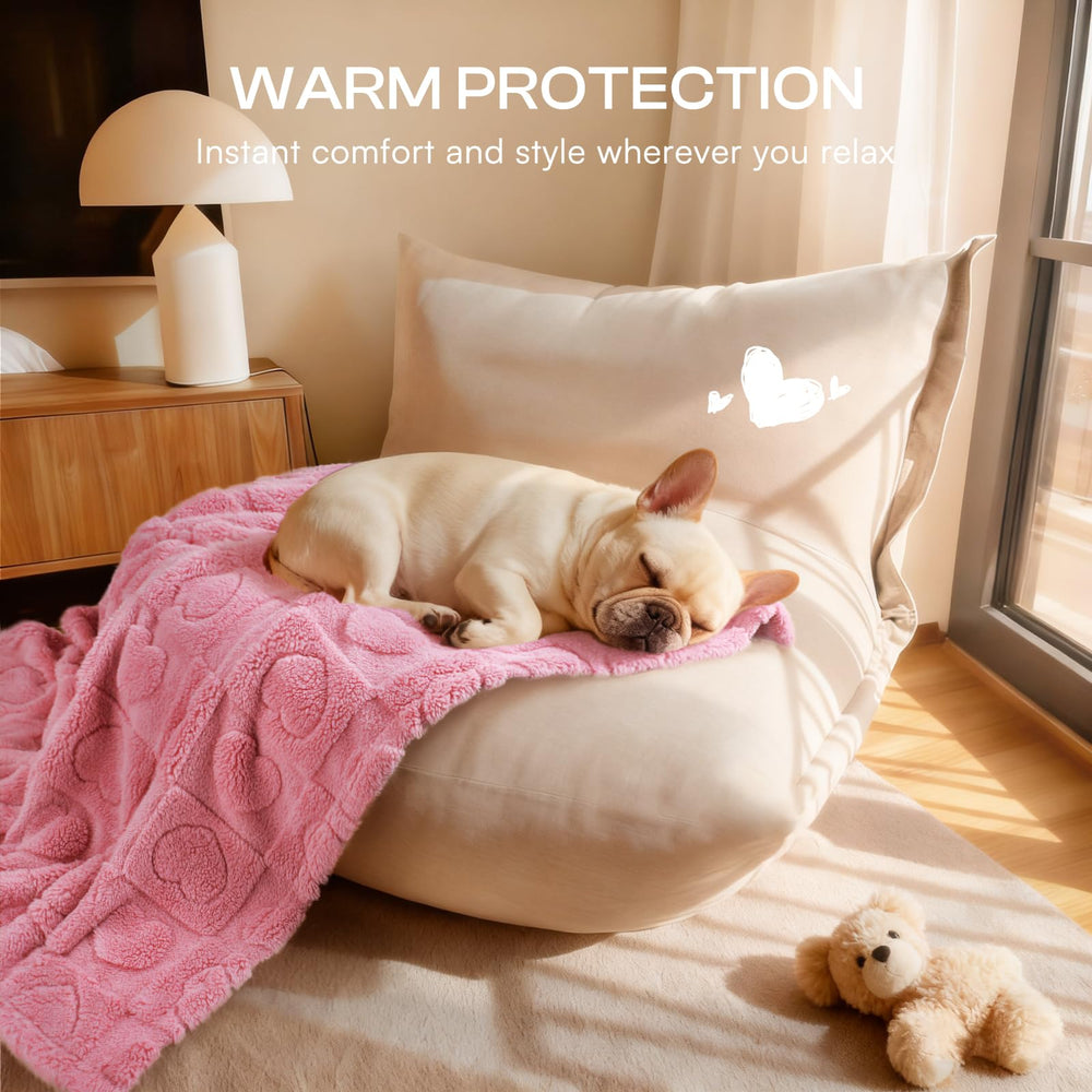 Luciphia blanket pink sizes-variants image shows multiple fit options