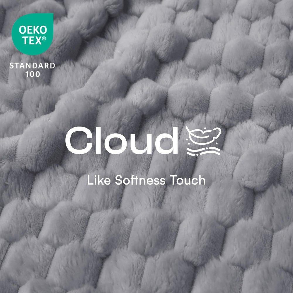 Luciphia 3D textured fleece enhances warmth and style in any room