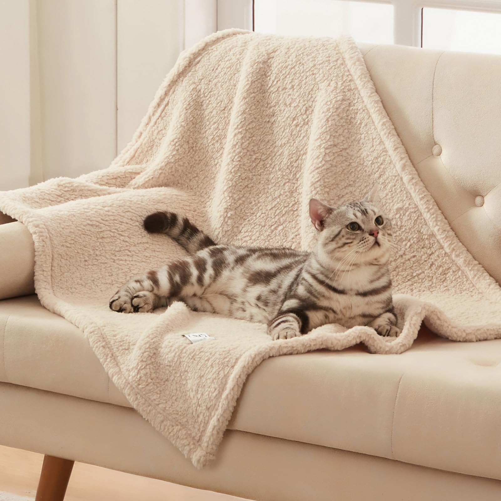 Luciphia travel-friendly blanket folded flat ready for outdoors and camping