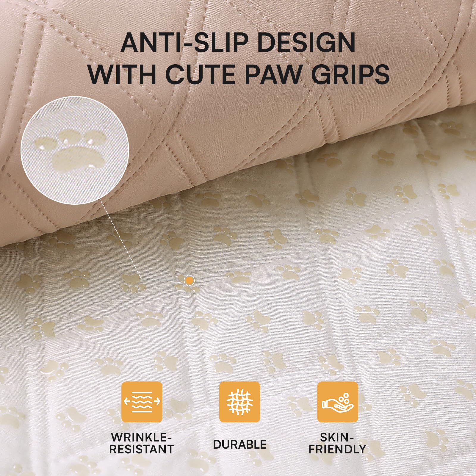 Luciphia waterproof couch cover durable microfiber resists claws and daily wear