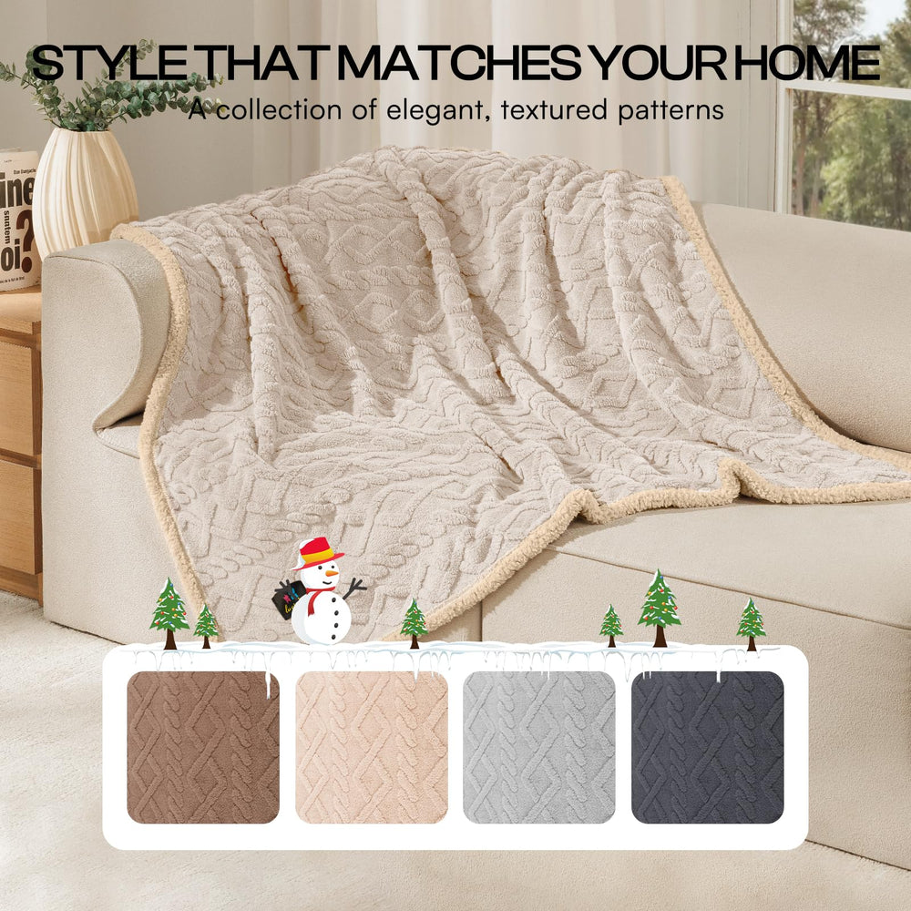 Luciphia Waterproof Pet Blanket closeup fabric highlights plush fleece texture