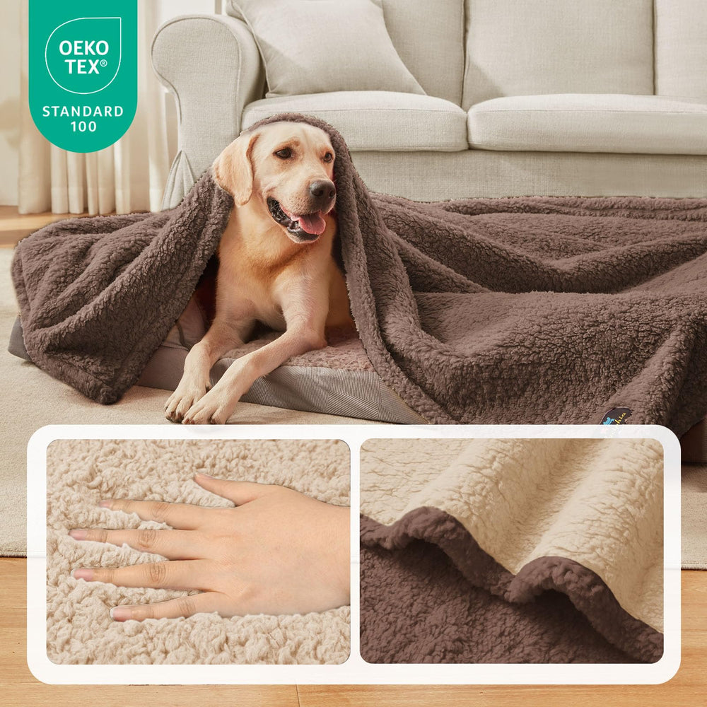 Luciphia coral velvet fabric blanket provides ultra-soft comfort for pets.