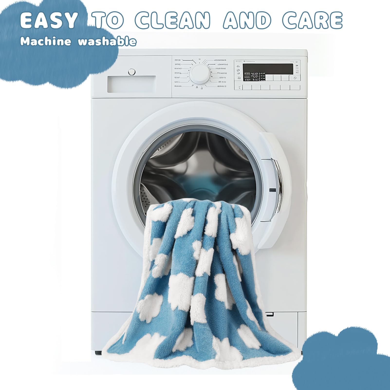 Luciphia waterproof pet blanket easy to machine wash and quick to dry.