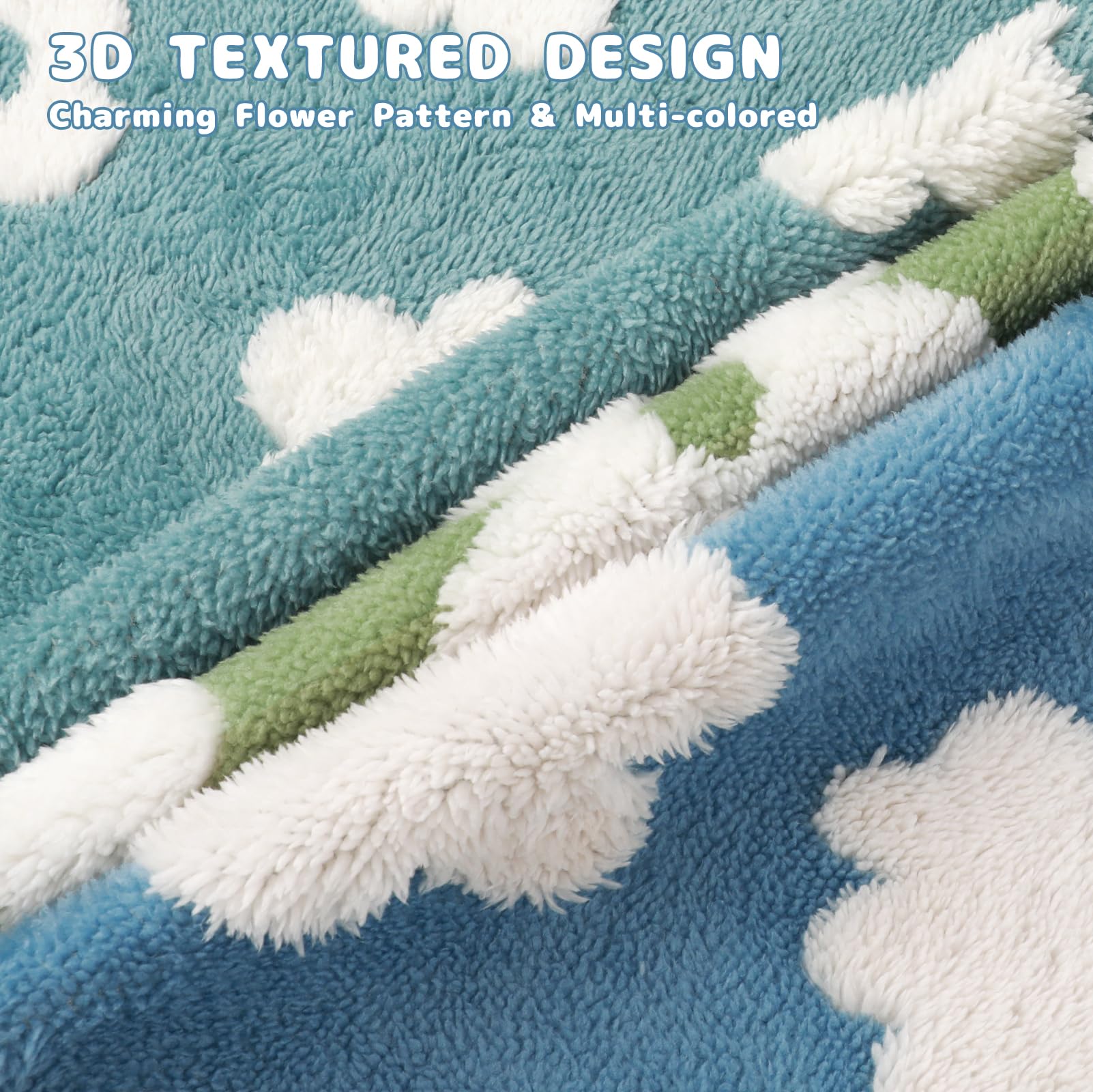 Luciphia waterproof pet blanket flower print adds stylish detail to home.