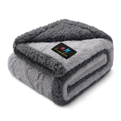 Luciphia waterproof pet blanket on sofa showing spill protection and durability