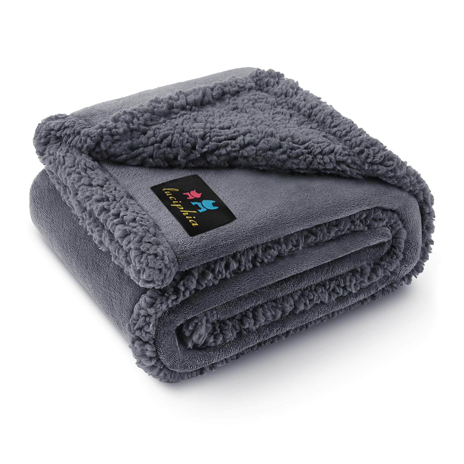 Luciphia waterproof pet blanket surface closeup protects furniture from spills