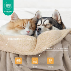 Luciphia waterproof pet blanket inner layer blocks moisture to keep cushions dry.