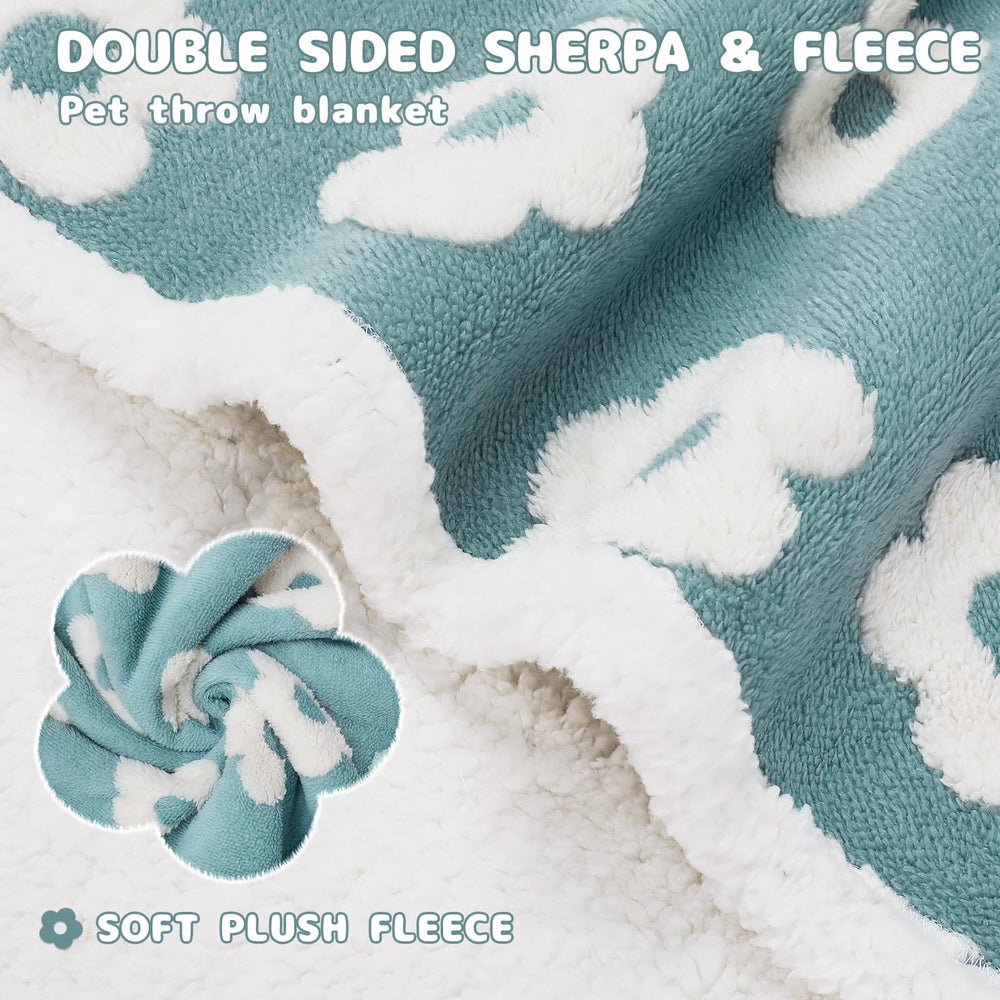 Luciphia Waterproof Pet Blanket close-up of waterproof lining shows spill protection