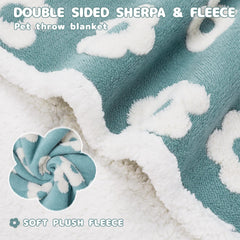 Luciphia Waterproof Pet Blanket close-up of waterproof lining shows spill protection