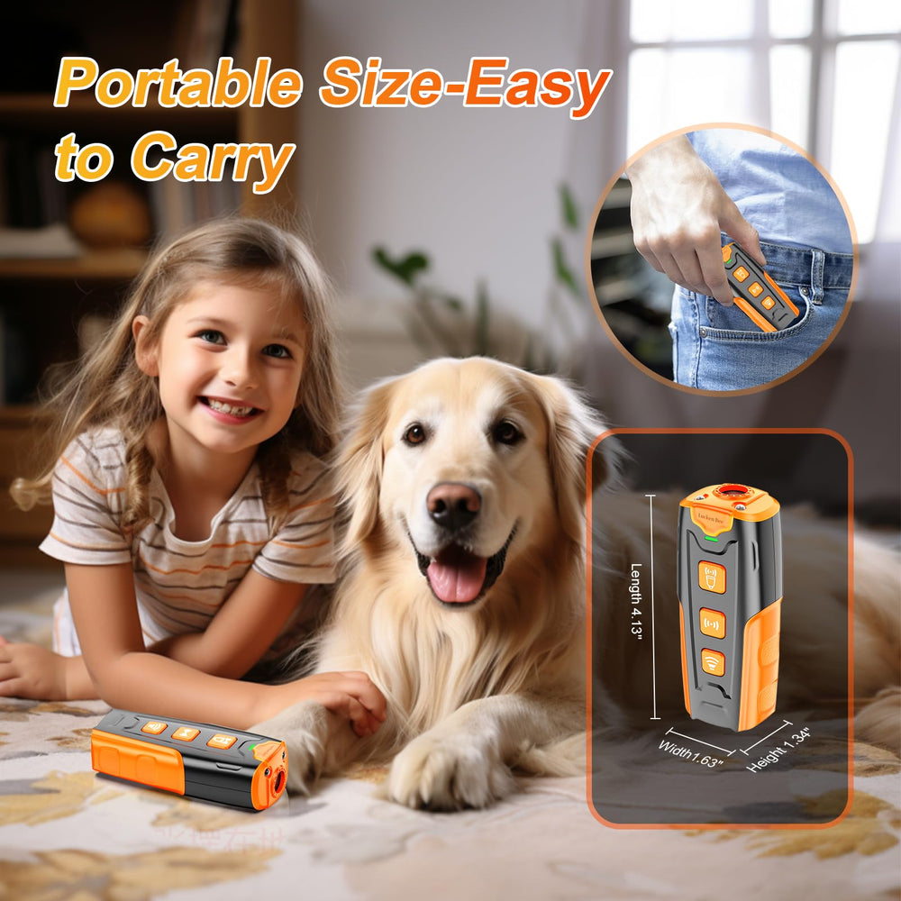 Lucken Bee dog bark deterrent indoor outdoor use — versatile training at home or yard.
