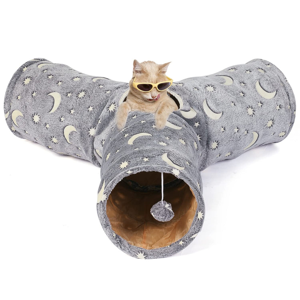 LUCKITTY Cat Tube Tunnel suitable for small pets like bunnies.