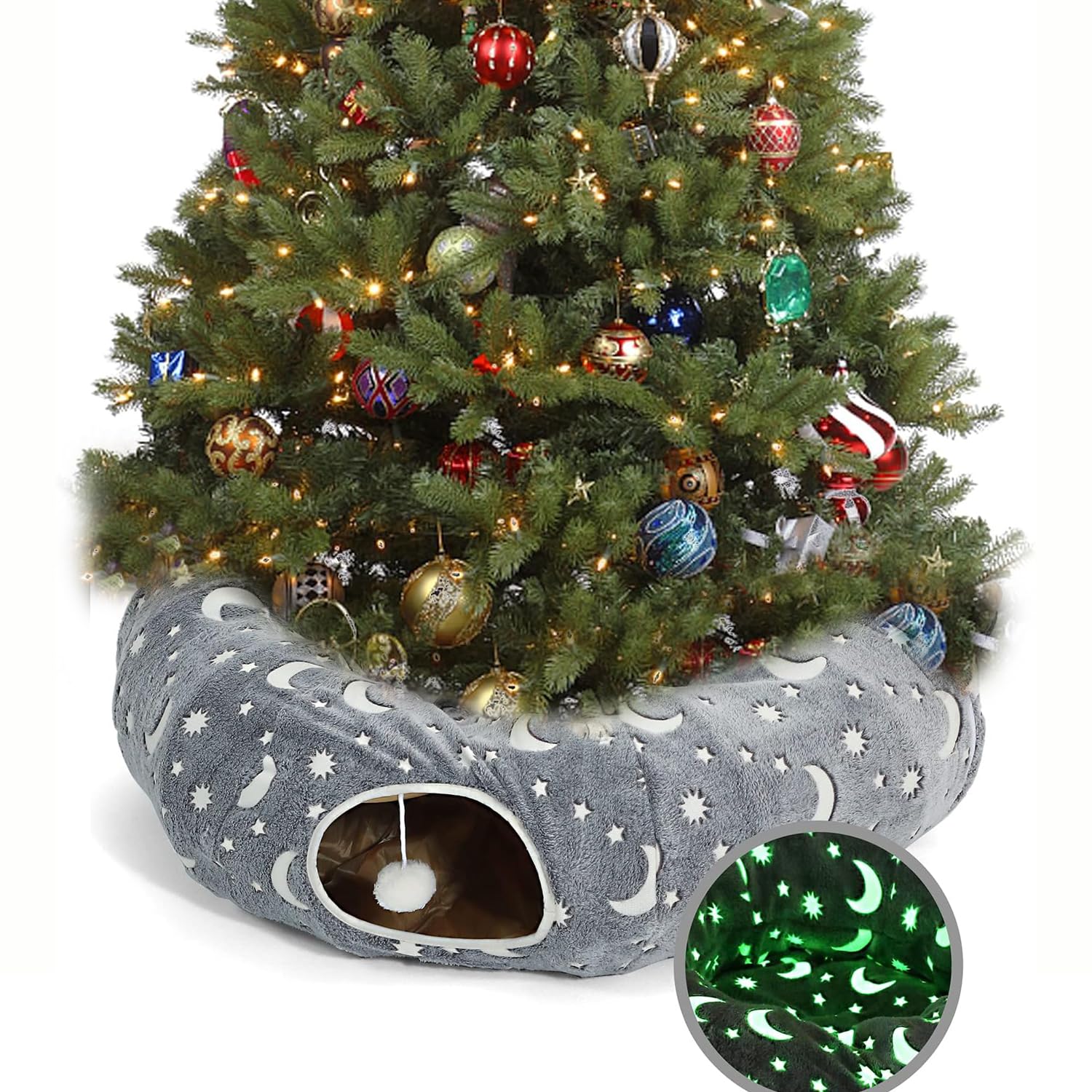 LUCKITTY Cat Tunnel Bed nine point eight diameter for comfortable space