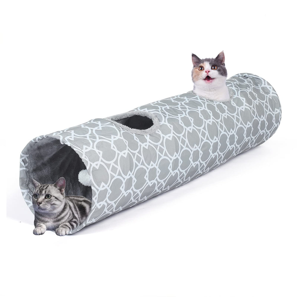 LUCKITTY diameter-11-8-inch tunnel provides room for bigger cats to turn.