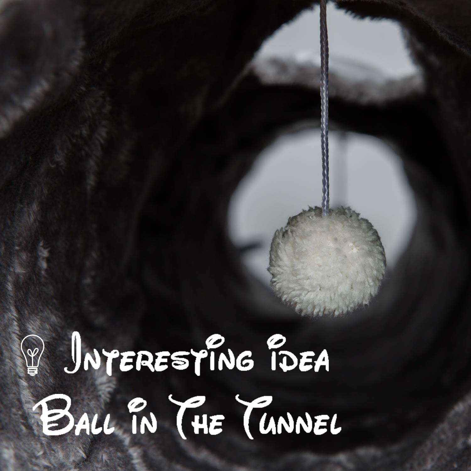 LUCKITTY included-balls add interactive toy engagement for curious pets.