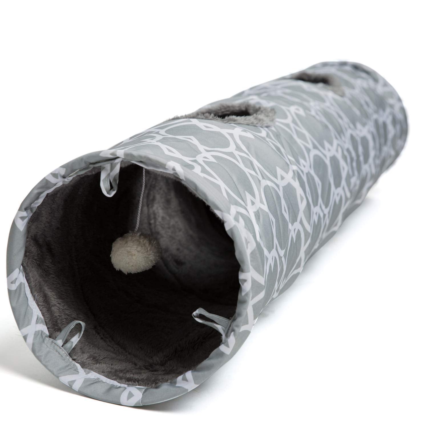 LUCKITTY soft-flannel interior enhances comfort during play.