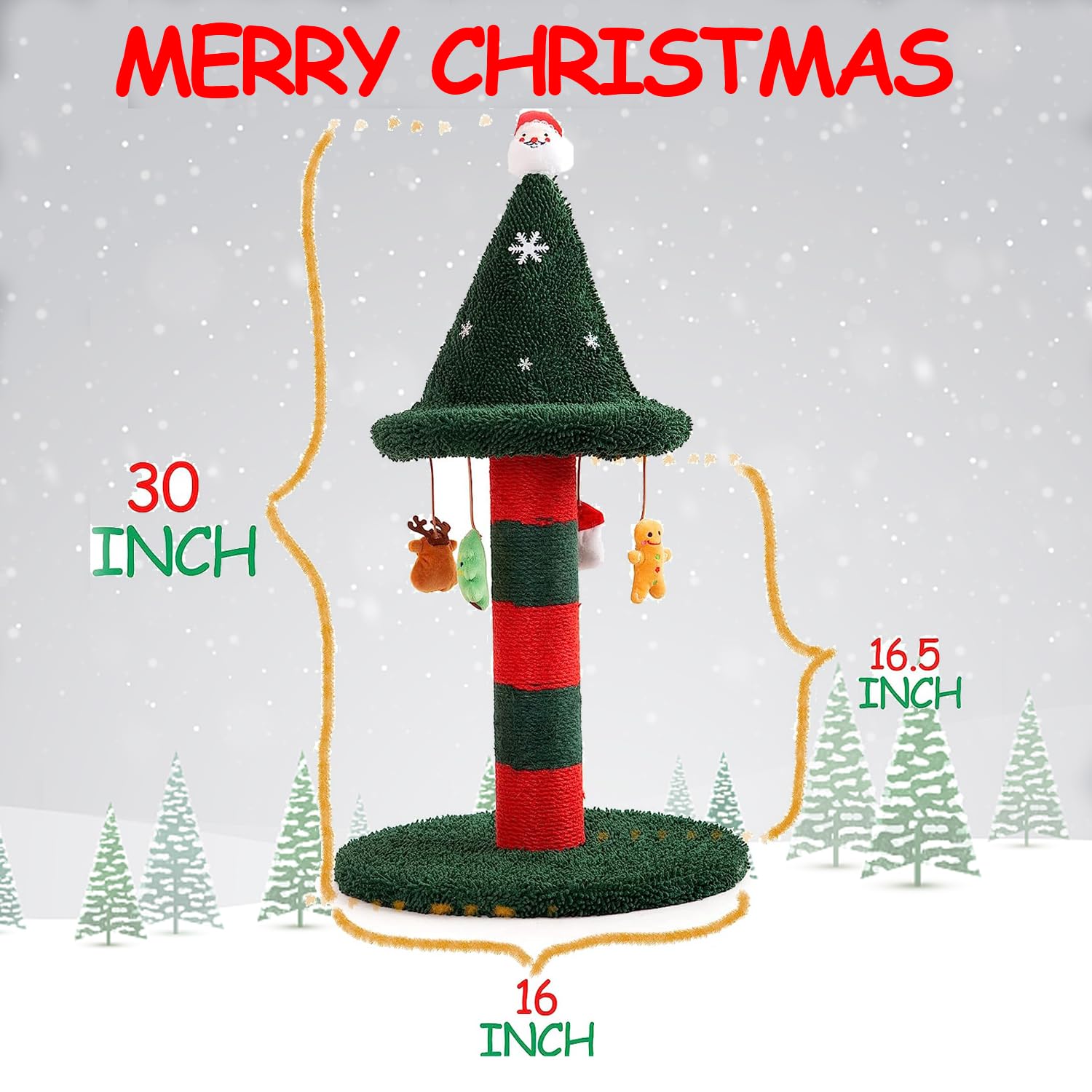 LUCKITTY gift-ready cat tree offering seasonal entertainment and surprise