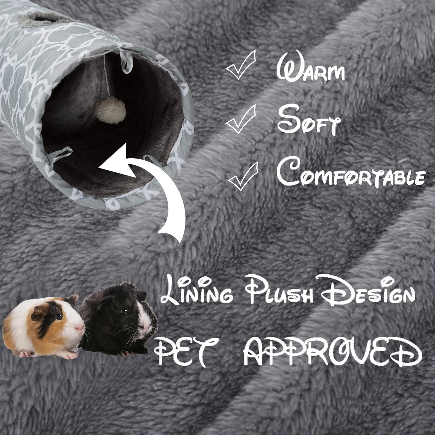 LUCKITTY interactive ball sparks play while pets explore the tunnel.