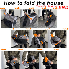 LUCKITTY portable cat playpen extended width layout demonstrates 55-inch space for multiple cats