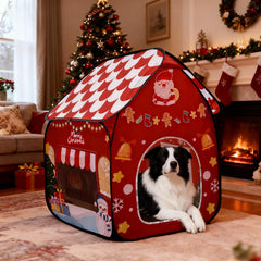 LUCKITTY portable pet shelter shown for compact storage after holidays