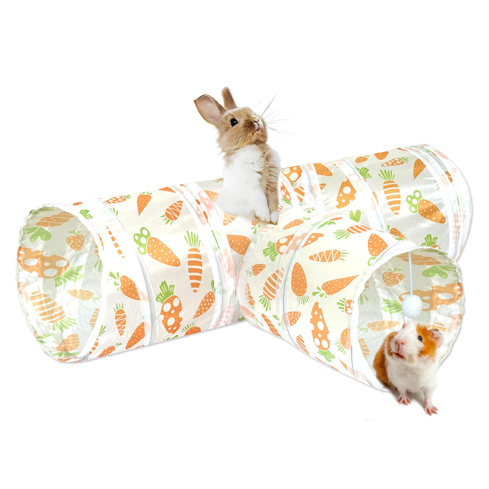 LUCKITTY Rabbit Tunnel features reinforced stitching and breathable fabric for durability during active play.