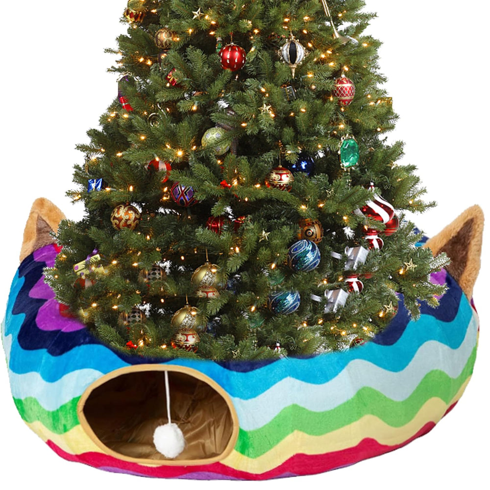 LUCKITTY tunnel bed 10in diameter and 3ft length fits small pets well.