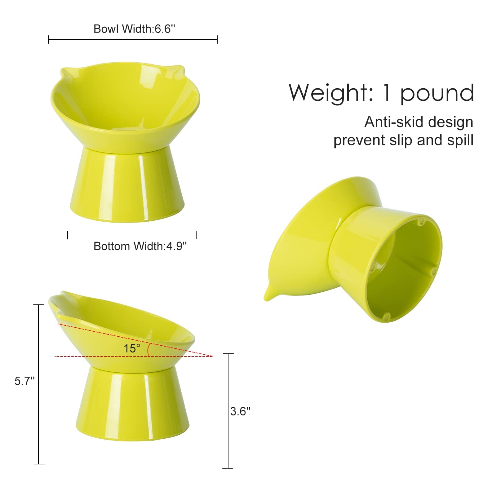 LuckyPots whisker-friendly cat bowls reduce whisker fatigue during meals.