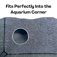 Lucky Critter aquarium-safe plastic construction ensures durable shelter.