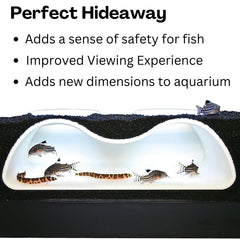 Lucky Critter aquarium-safe plastic tunnel sinks on its own for easy placement.