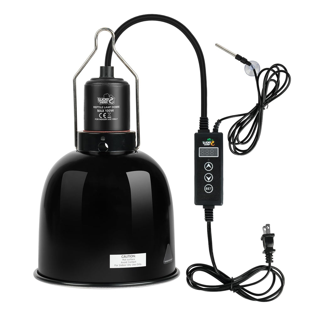 LUCKY HERP dome 5.5-inch deep dome: compact heat zone for small terrariums