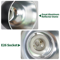 LUCKY HERP E26 ceramic lamp-cap enables secure, versatile heat and UV lighting