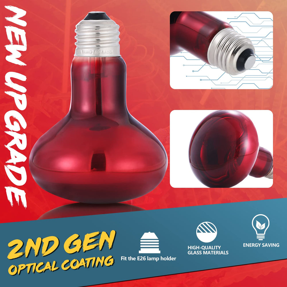 LUCKY HERP lámpara termica 100W, vista cenital del área de calentamiento
