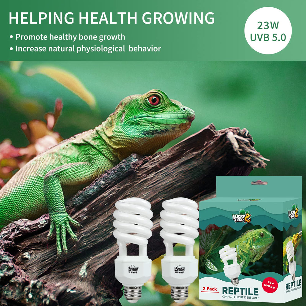LUCKY HERP long-lasting two-pack bulbs for multiple enclosures
