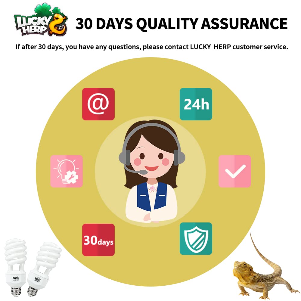 Lucky Herp long-lasting UVB bulb pack for replacements