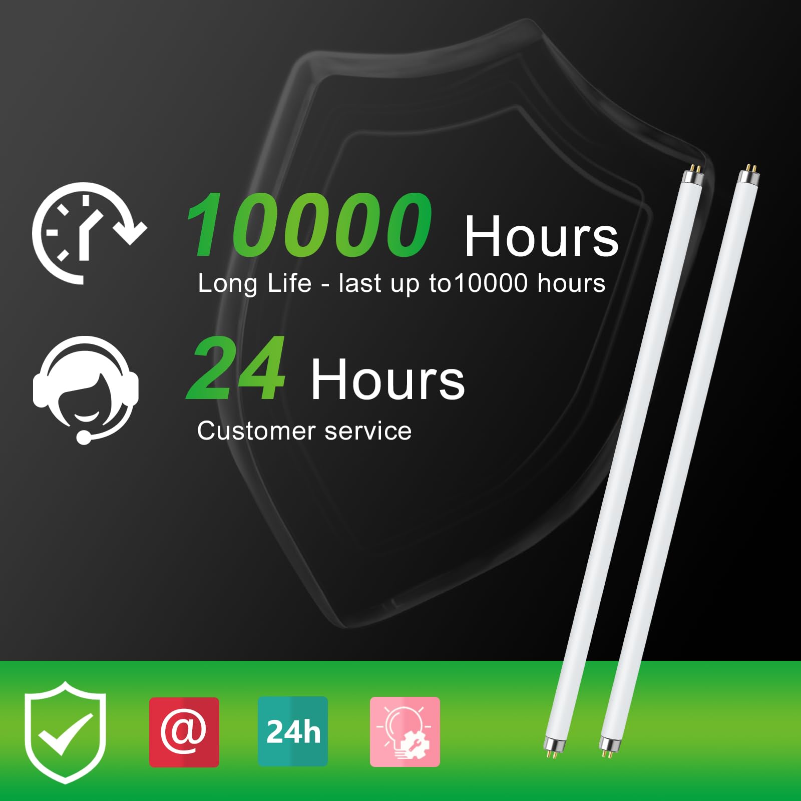 Lucky Herp long-life UVB-t8 15W lamp offers durable, low-attenuation performance