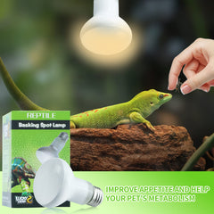 LUCKY HERP 2nd-gen reptile bulb with easy E26 base for quick setup.