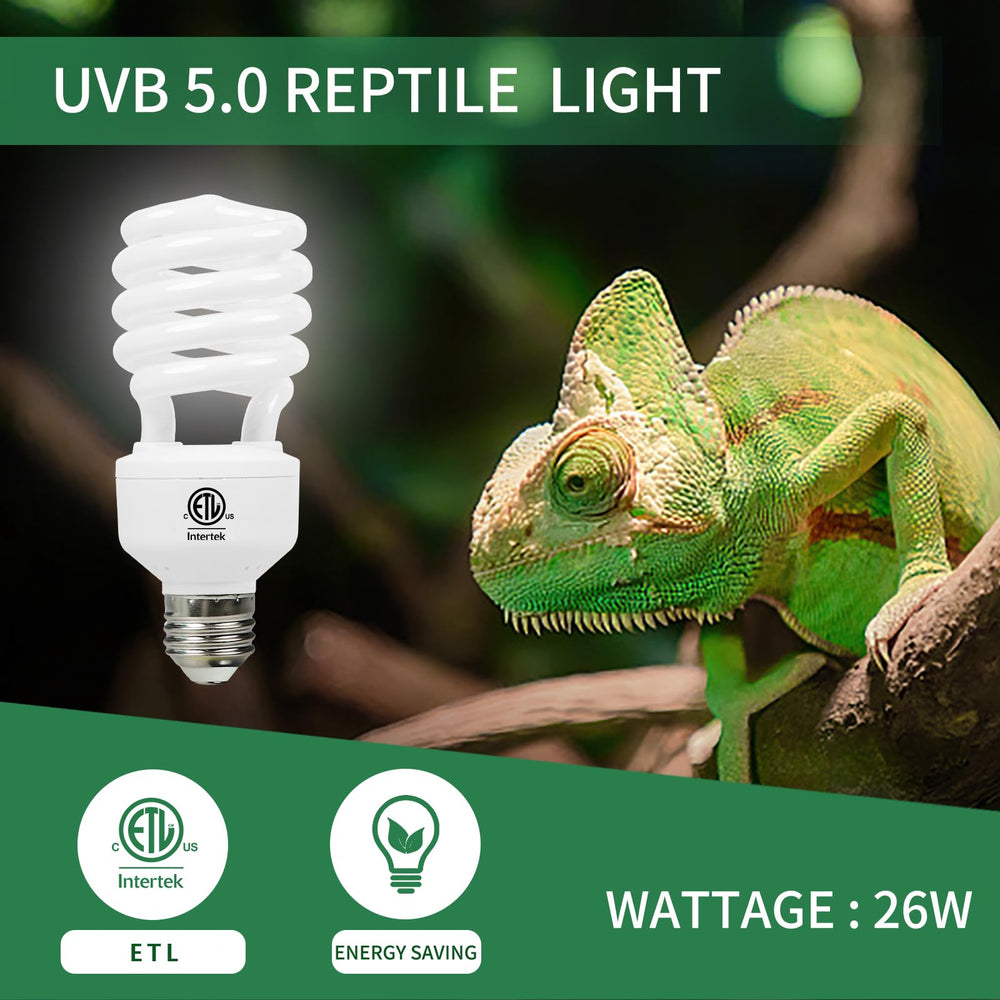 LUCKY HERP UVB spectrum closeup; supports natural color and activity in tropical reptiles.