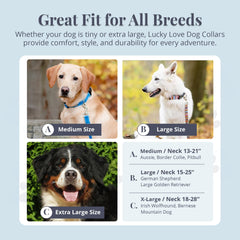 Lucky Love Dog wide collar Primrose soft webbing close-up emphasizes gentle texture.