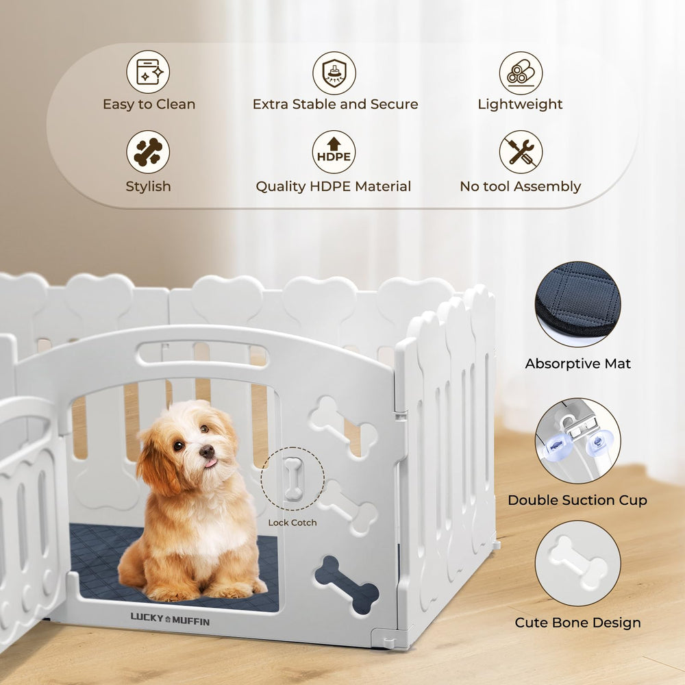 Lucky Muffin easy-clean surface simplifies pet-space maintenance