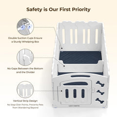 Lucky Muffin non-slip base with suction cups for secure placement