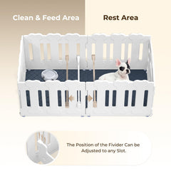 Lucky Muffin whelping box with door in white for new litters