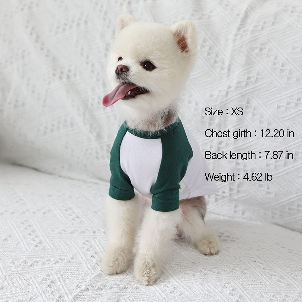 Lucky Petter dog cotton shirt side view emphasizes flexible fit for easy on/off
