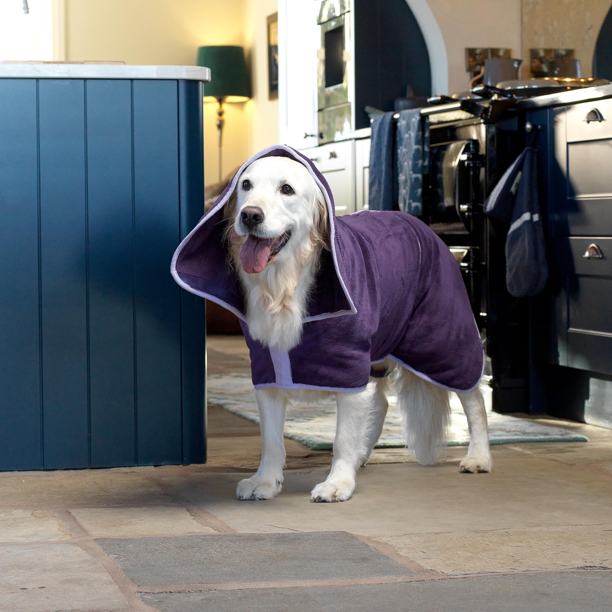 Lucky Pooch dog robe double-layer drying speeds moisture removal