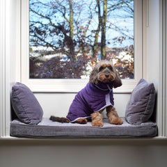 Lucky Pooch microfiber-soft robe for cozy post-bath drying