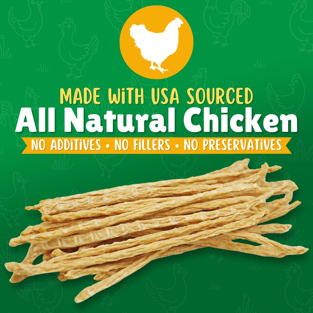 Lucky Premium Treats chicken jerky straws packaging—USA-made, simple ingredient snack for dogs.