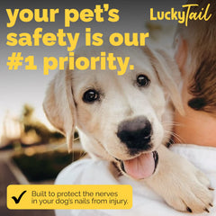 LUCKY TAIL soft head for gentle, smooth finishes