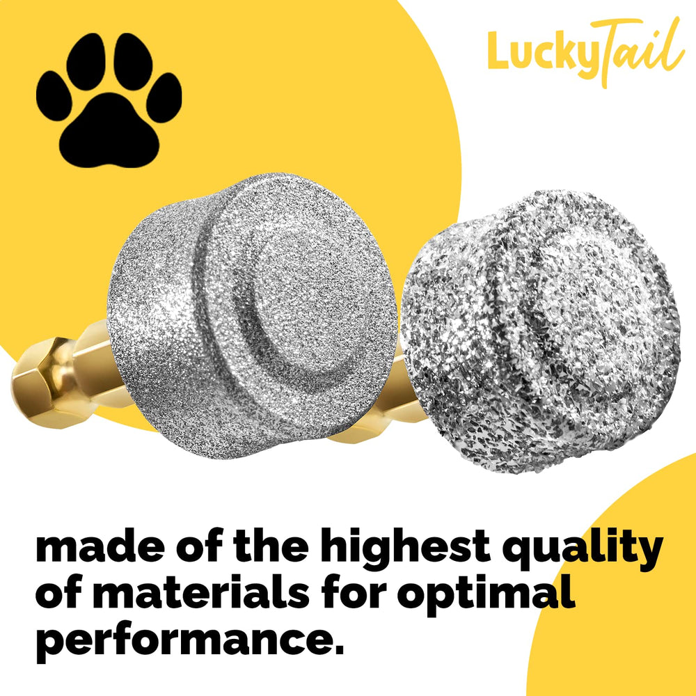 Lucky Tail easy-change system enables quick, tool-free head swaps.